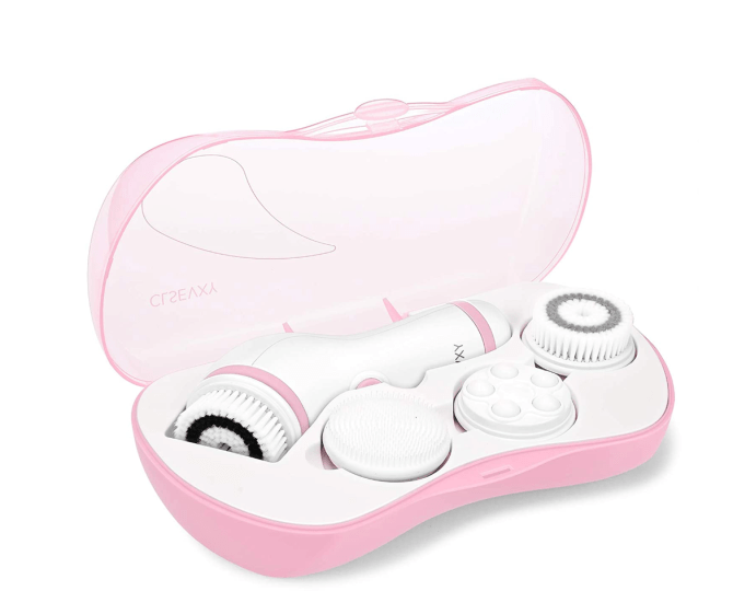 Water-Resistant Facial Cleansing Spin Brush Set