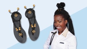 STYLECASTER | Amanda Gorman Tory Burch Sandals