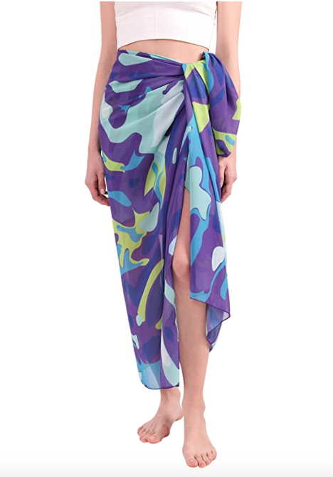 MissShorthair Womens Chiffon Beach Pareos Sarong