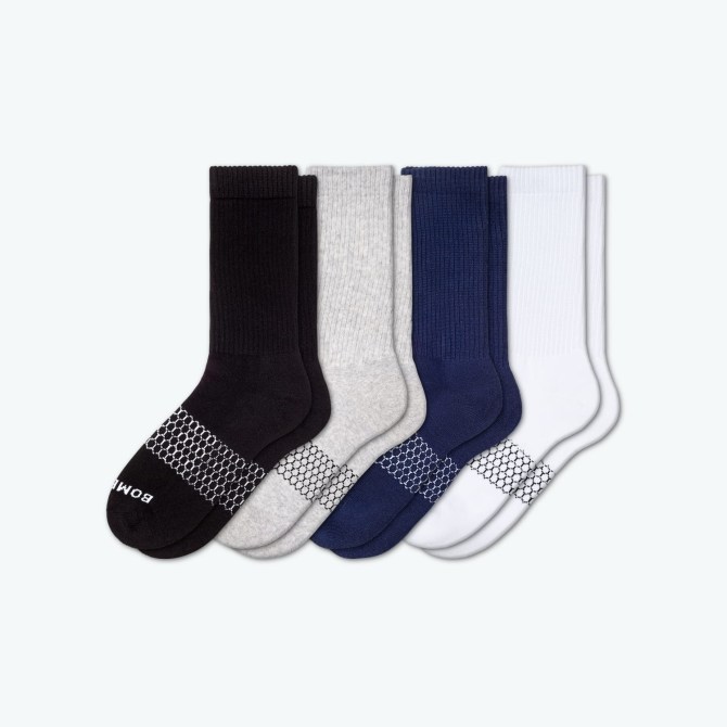 Bombas Men's Solids Calf Sock Four-Pack