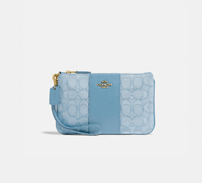 Coach Wristlet In Jacquard
