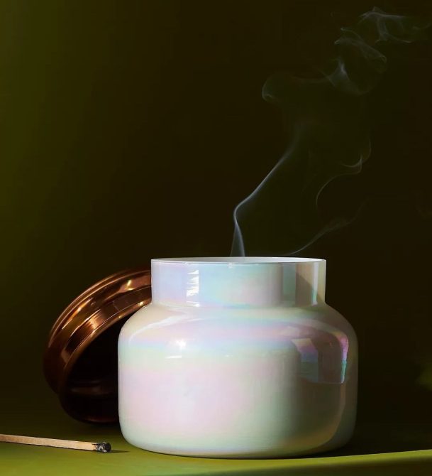 Anthropologie Capri Blue Iridescent Jar Candle