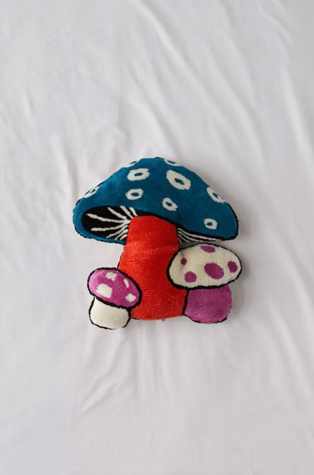 mushroom tufted throw pillow urban outfitters