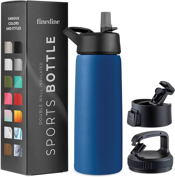 FineDine Triple-Insulated Stainless Steel Water Bottle Amazon
