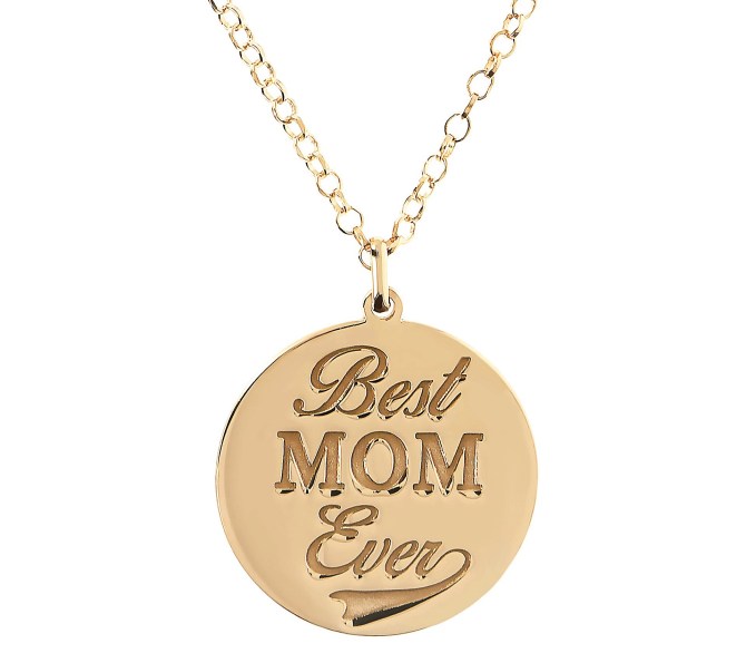 Italian Silver Best Mom Ever Necklace QVC