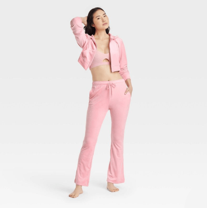 Colsie Velour Flare Lounge Pants Target