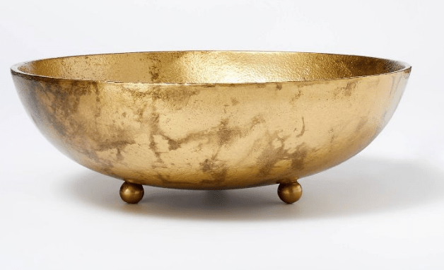Cast Metal Bowl Gold