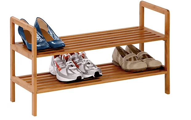 Honey-Can-Do 2 Shelf Bamboo Shoe Rack
