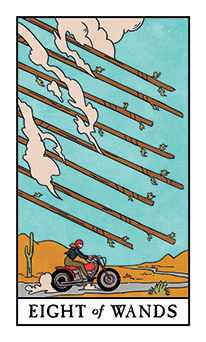 8 Of Wands Tarot