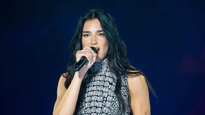 STYLECASTER | Dua Lipa Crystal Bikini