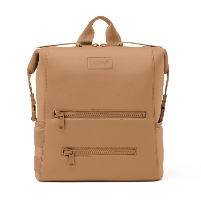 Dagne Dover Indi Diaper Backpack in yellow-camel colorway