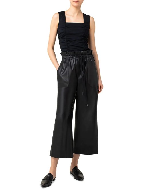 Akris Punto Frey Faux Leather Pants Saks Fifth Avenue