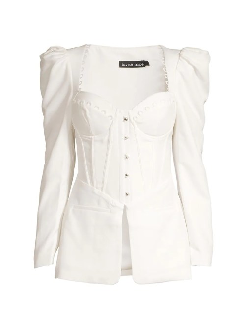 Lavish Alice Embellished Corset Jacket Saks