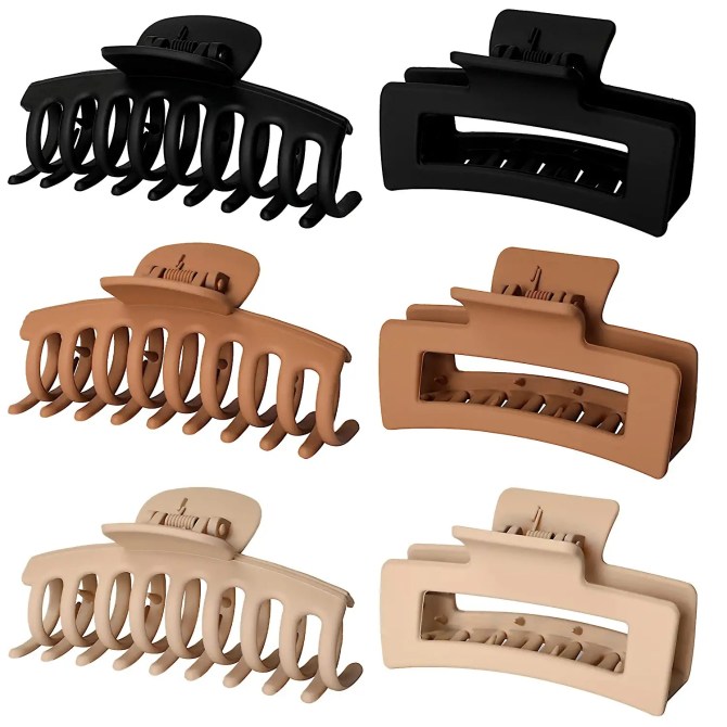 Vsiopy Medium Large Claw Clips (6 pcs) Amazon