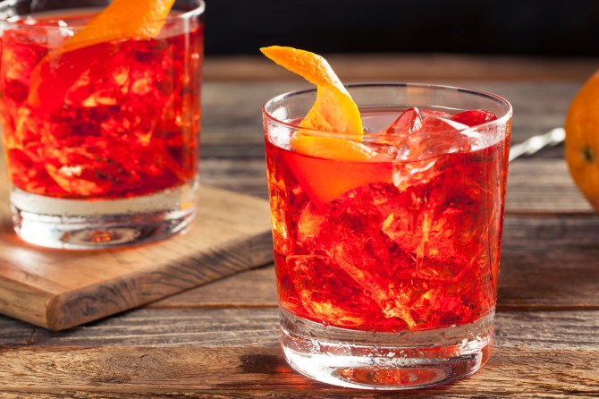 Negroni Cocktail Drink