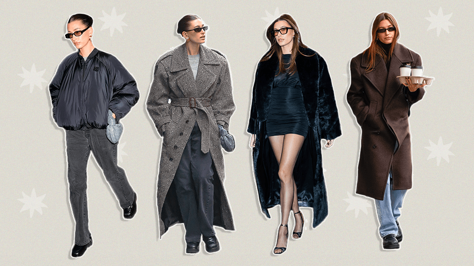 STYLECASTER | Hailey Bieber Winter Coats
