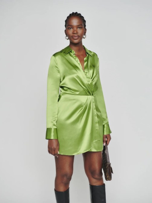 Reformation Alaine Silk Dress