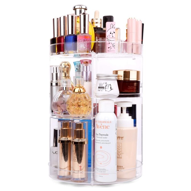 Sanipoe 360 Degree Spinning Makeup Organizer Amazon