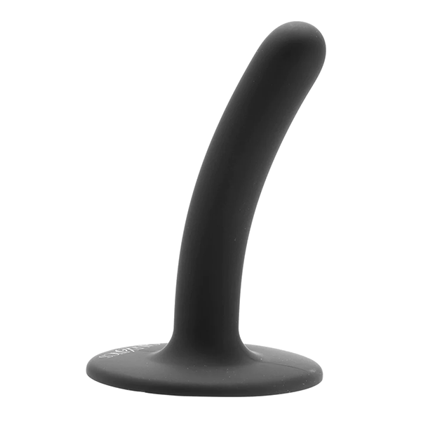 A small curved dildo with a suction-cup base