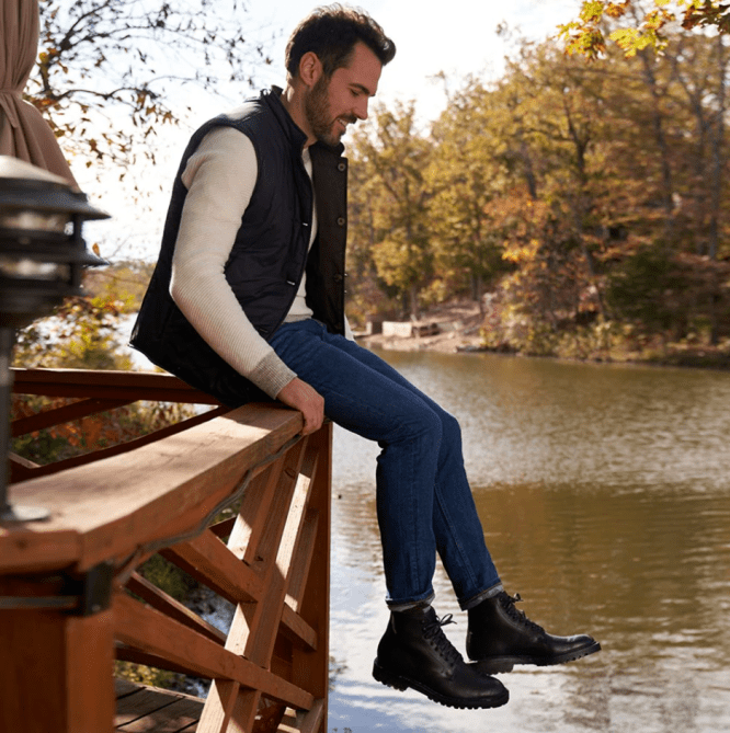 Allen Edmonds Black Lace-Up Boots