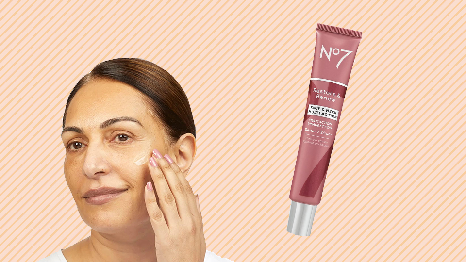 No7 Restore & Renew Face & Neck Multi Action Serum