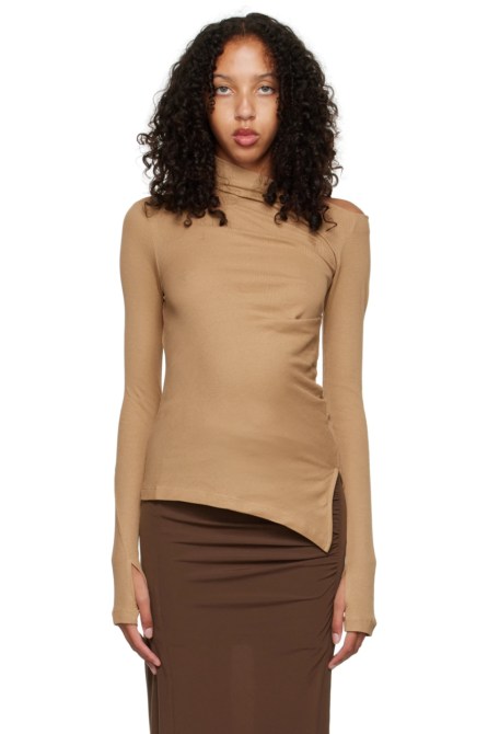 Helmut Lang camel sweater