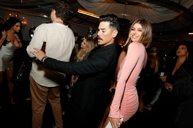 Tom Sandoval and Raquel Leviss attend the "Vanderpump Rules" Party For LALA Beauty Hosted By Lala Kent at Beauty & Essex on June 30, 2021 in Los Angeles, California.