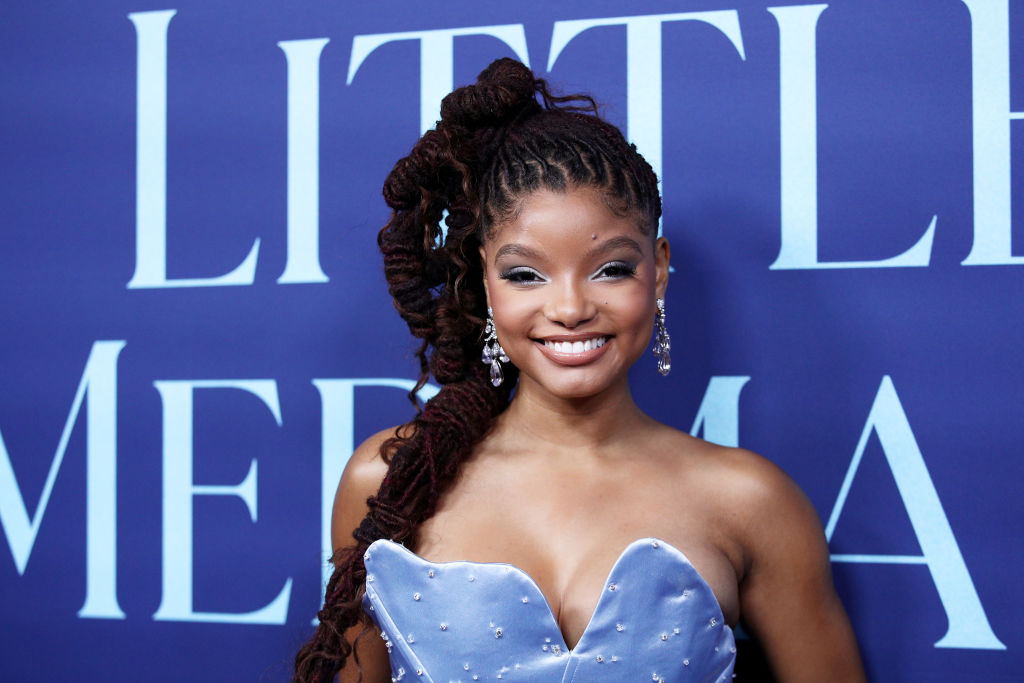 Halle Bailey attends the Australian premiere of "The Little Mermaid" at State Theatre on May 22, 2023 in Sydney, Australia.