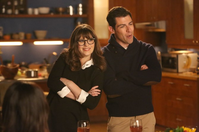 Zooey Deschanel and Max Greenfield