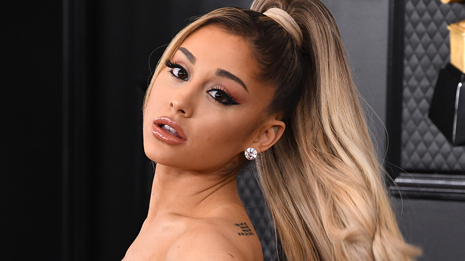Ariana Grande arrives at the 62nd Annual GRAMMY Awards at Staples Center on January 26, 2020 in Los Angeles, California.