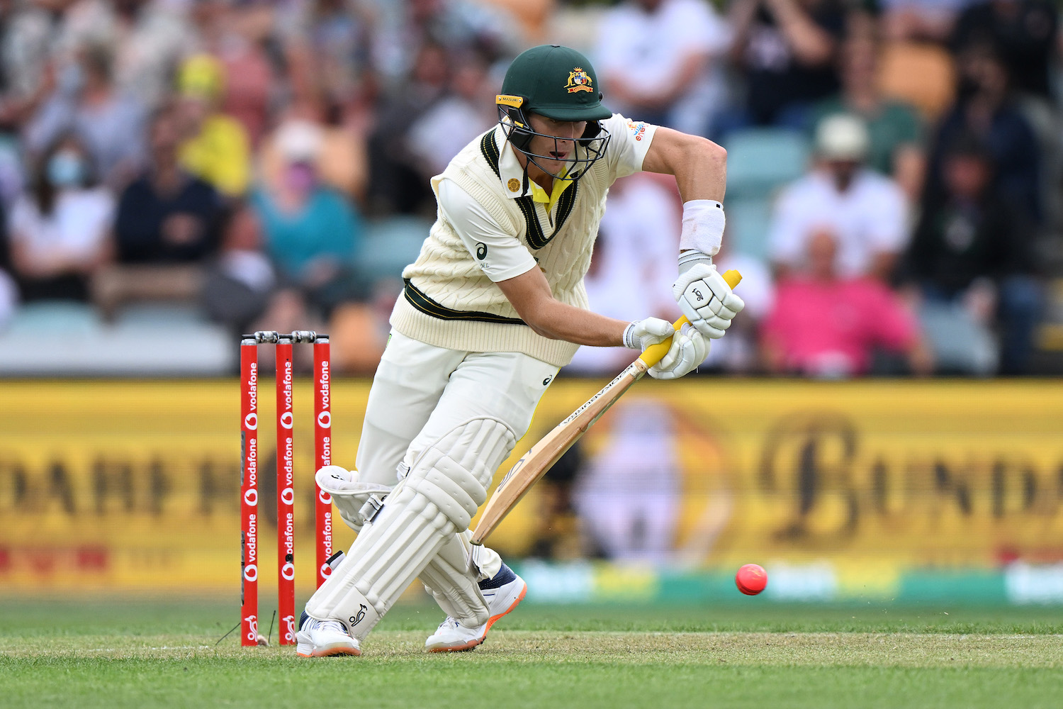 The Fifth Test in the Ashes series between Australia and England at Blundstone Arena on January 14, 2022 in Hobart, Australia.