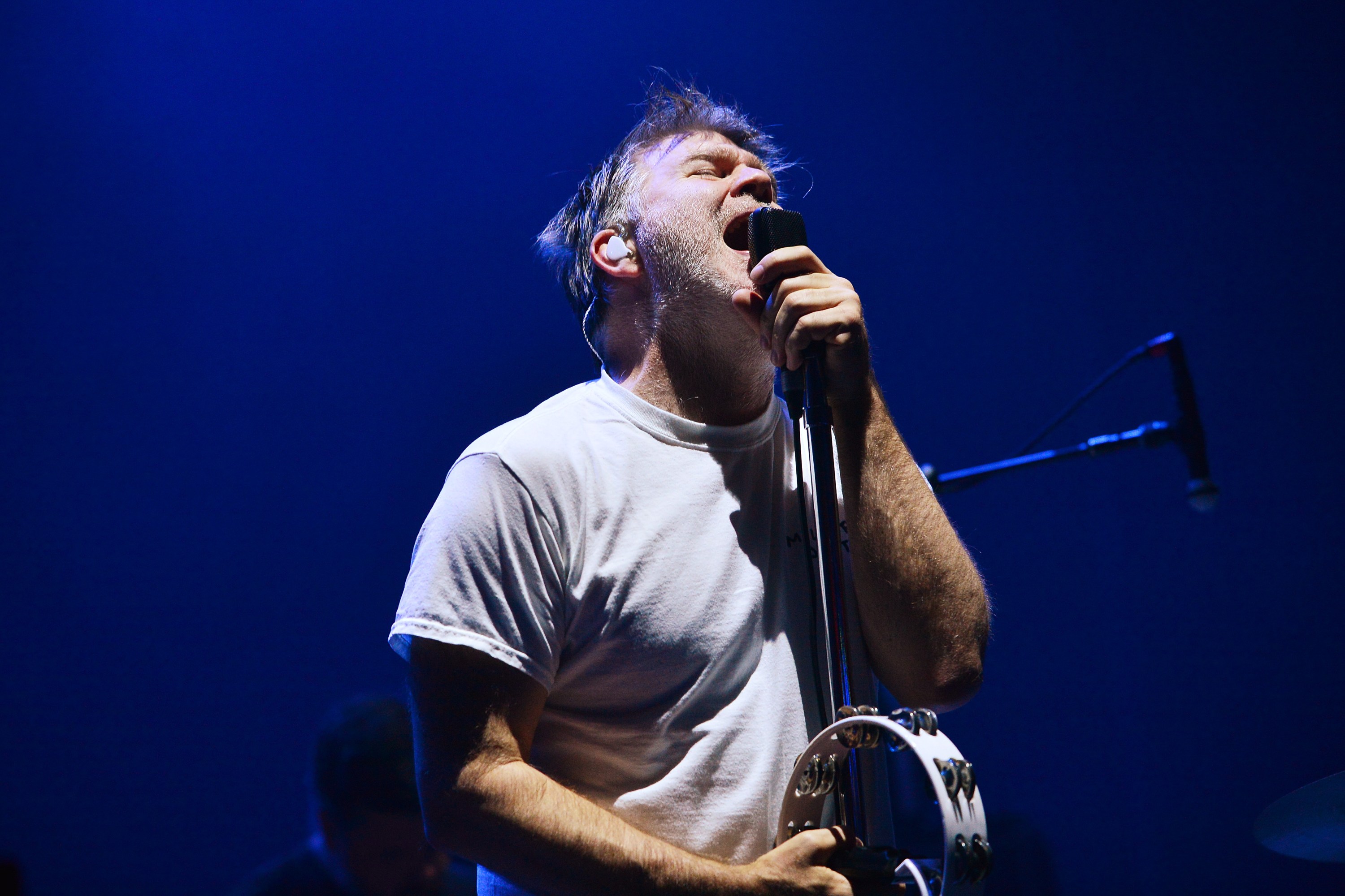 LONDON, ENGLAND - JUNE 29: James Murphy of LCD Soundsystem performs live at O2 Academy Brixton on June 29, 2022 in London, England. (Photo by Jim Dyson/Getty Images)