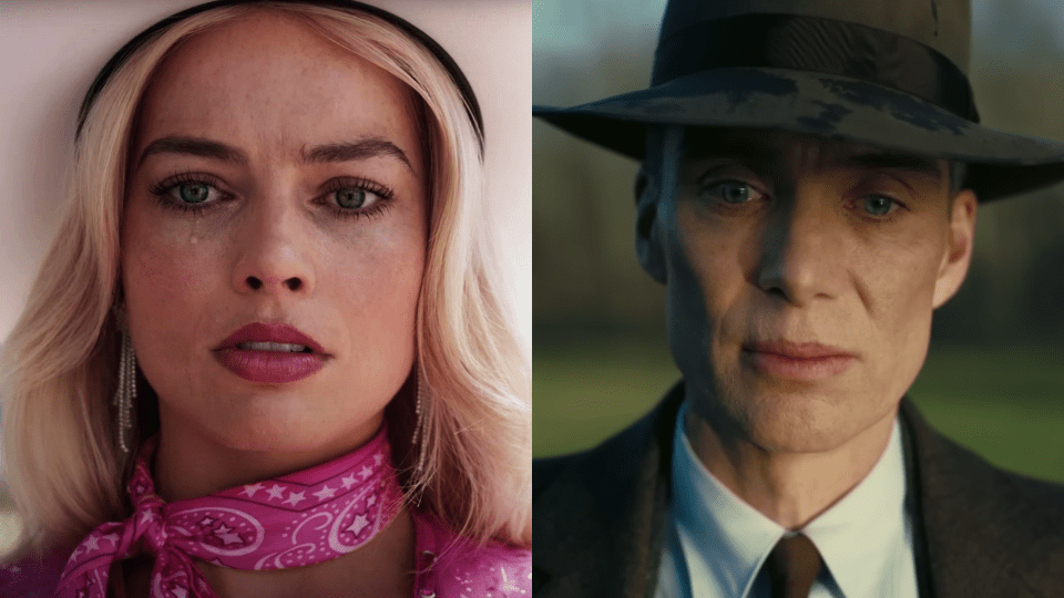 Margot Robbie in Barbie, Cillian Murphy in Oppenheimer