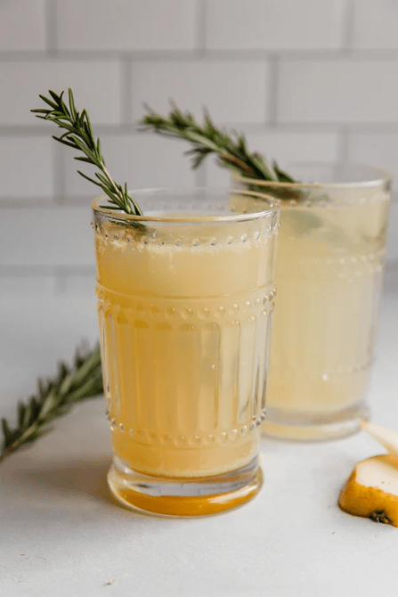 Sparkling Ginger Pear Mocktail