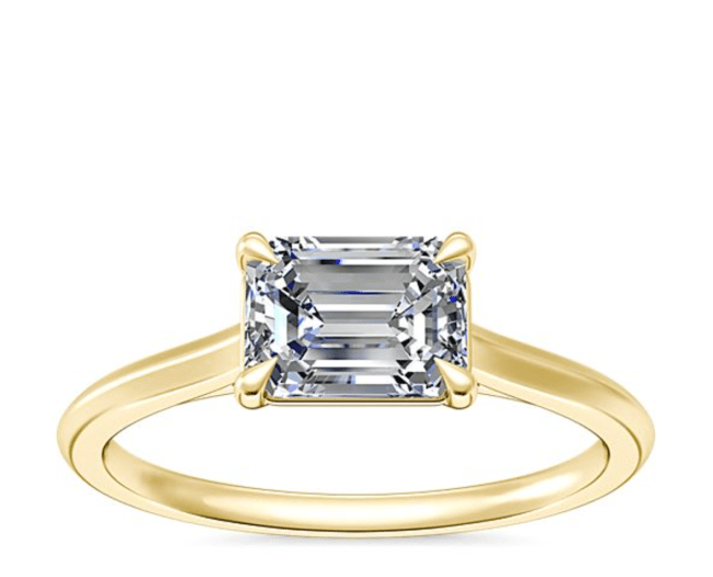 East West Solitaire Ring