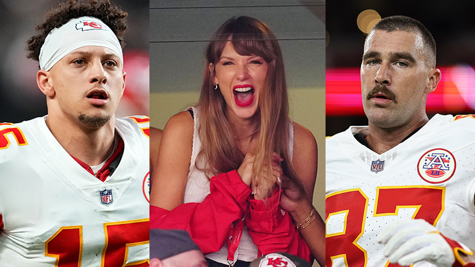 Patrick Mahomes, Taylor Swift, Travis Kelce