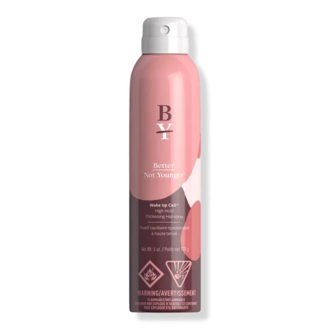 Better Not Younger
Wake Up Call High Hold Thickening Hair Spray
