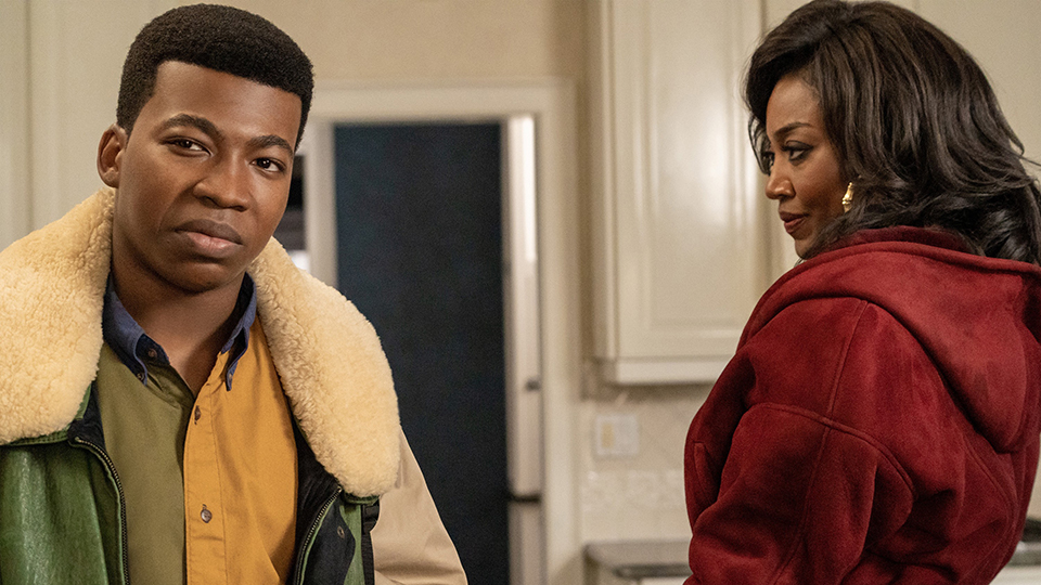 POWER BOOK III: RAISING KANAN, from left: Mekai Curtis, Patina Miller, ‘A House is not a Home', (Season 2, ep. 208, aired Oct. 9, 2022). photo: Cara Howe / ©Starz / Courtesy Everett Collection