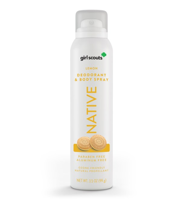 Native Limited Edition Girl Scout Lemon Cookie Deodorant Spray