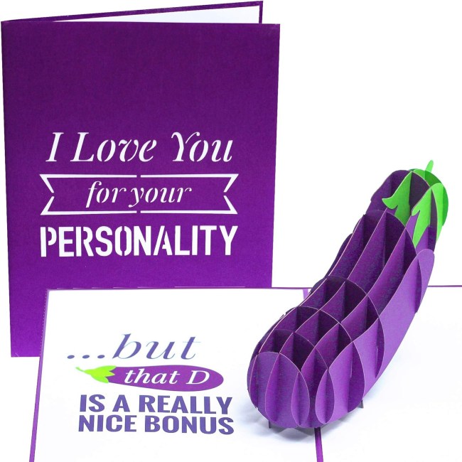 Eggplant V-Day Card
