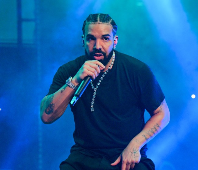 DECEMBER 9: Rapper Drake performs onstage during "Lil Baby & Friends Birthday Celebration Concert" at State Farm Arena on December 9, 2022 in Atlanta, Georgia.