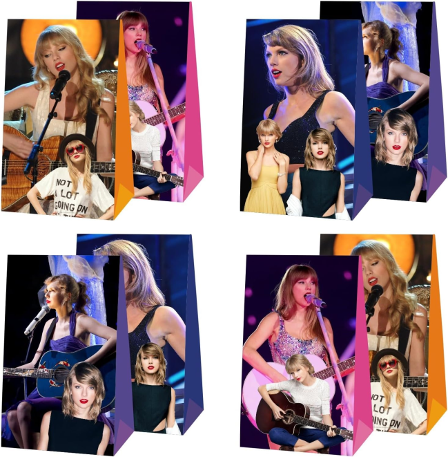 Vibbint 12pcs Singer Party Favor Gift Bags Goodie Bags