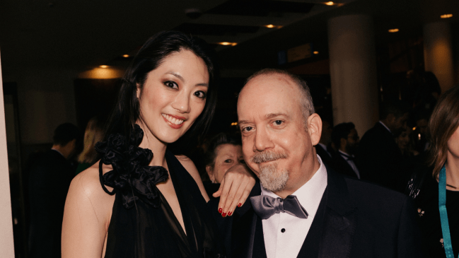 Clara Wong and Paul Giamatti