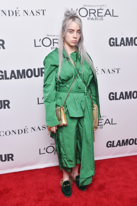 Billie Eilish at the Glamour Women of the Year Awards in New York City.