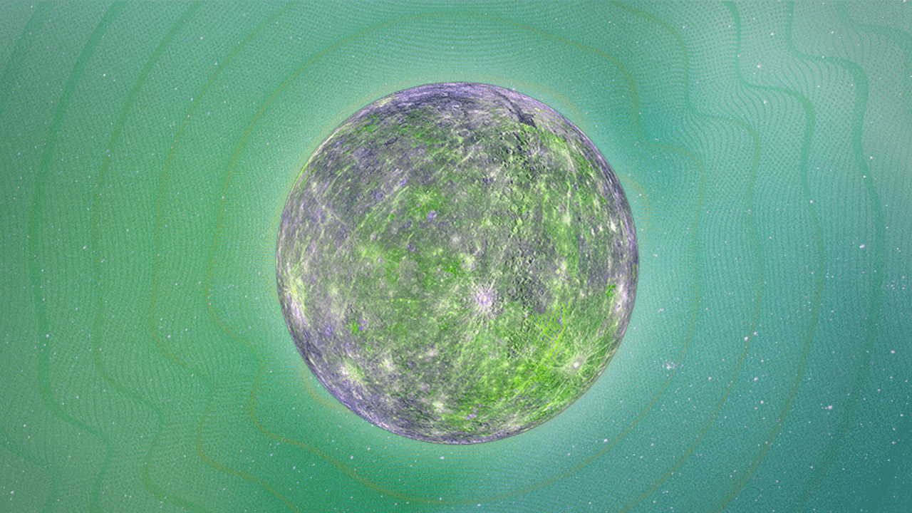 Planet Mercury shaking back and forth before its retrograde begins