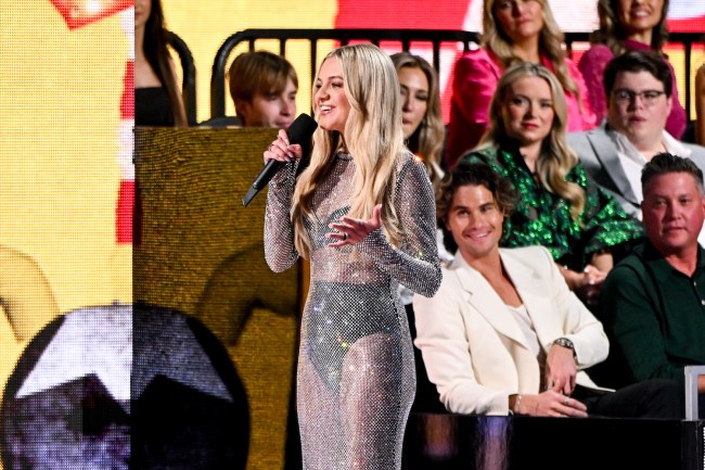 Chase Stokes watches Kelsea Ballerini as she hosts the 2024 CMT Awards