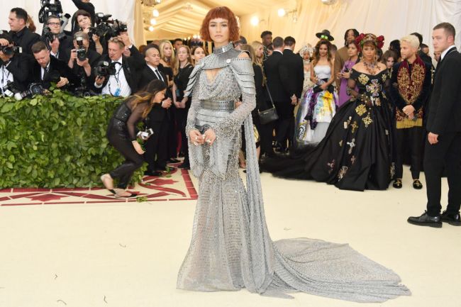 Zendaya attends the Heavenly Bodies: Fashion & The Catholic Imagination Costume Institute Gala at The Metropolitan Museum of Art on May 7, 2018 in New York City.