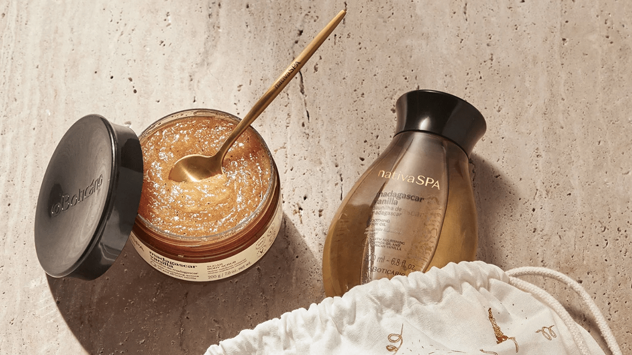 Nativa SPA Vanilla Ritual Set with Golden Spoon