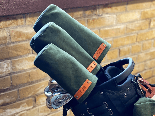 NorthwindSupply Personalized Canvas Golf Club Covers on Etsy