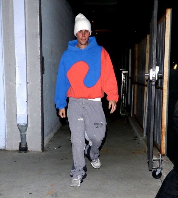 Justin Bieber is seen on November 1, 2022 in Los Angeles, California.